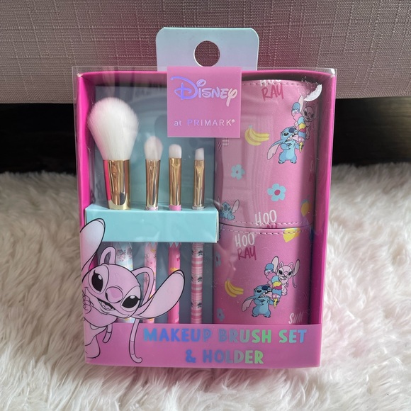 Disney Makeup Disney Stitch Makeup Brush Set Brush Holder Nwt Lilo